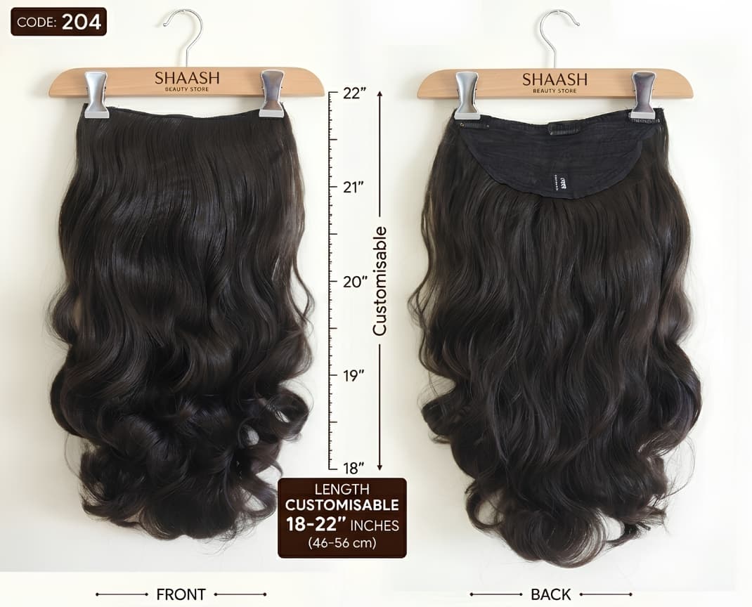 Natural Wavy Black Hair Extension — main view